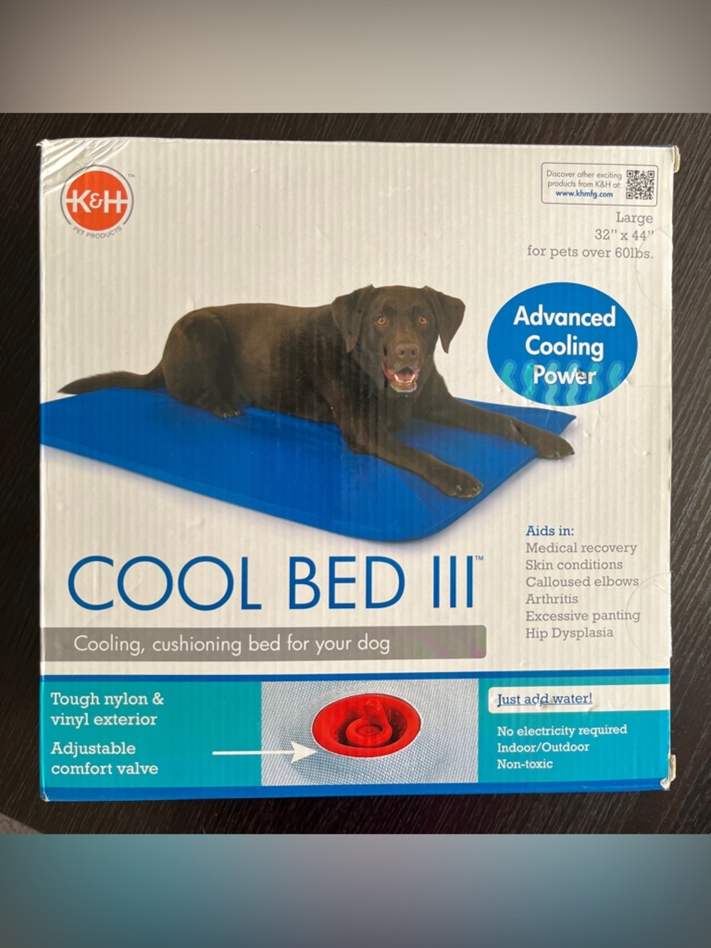 Cool Bed III Cooling Dog Bed - Blue